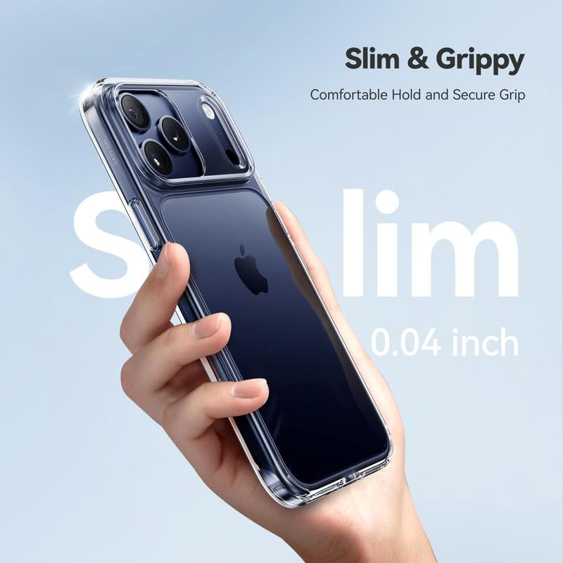 CASEKOO Crystal Clear Iphone 17 Pro Max Case, Patented Anti-Yellow & Virgin TPU, 15FT Military-Grade Drop Protection, Slim Transparent Women Men Funda Para for Iphone 16 15 14 Pro Max Case 6.9 Inch, Clear