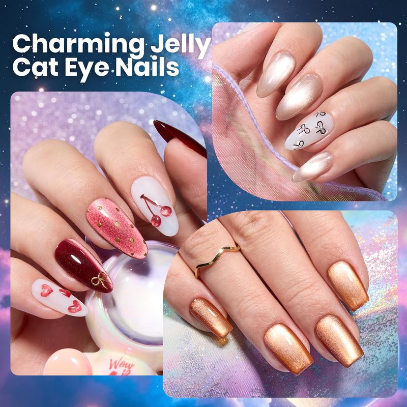 [Exclusive to Tts]Beetles Gel Nail Polish Set 20 Colors 8ML Nude Pink Green Blue Red Cat Eye Uv Gel Polish with Base Top Coat, All Season Manicure Tools for Beginners Nail Art Home Gift for Women