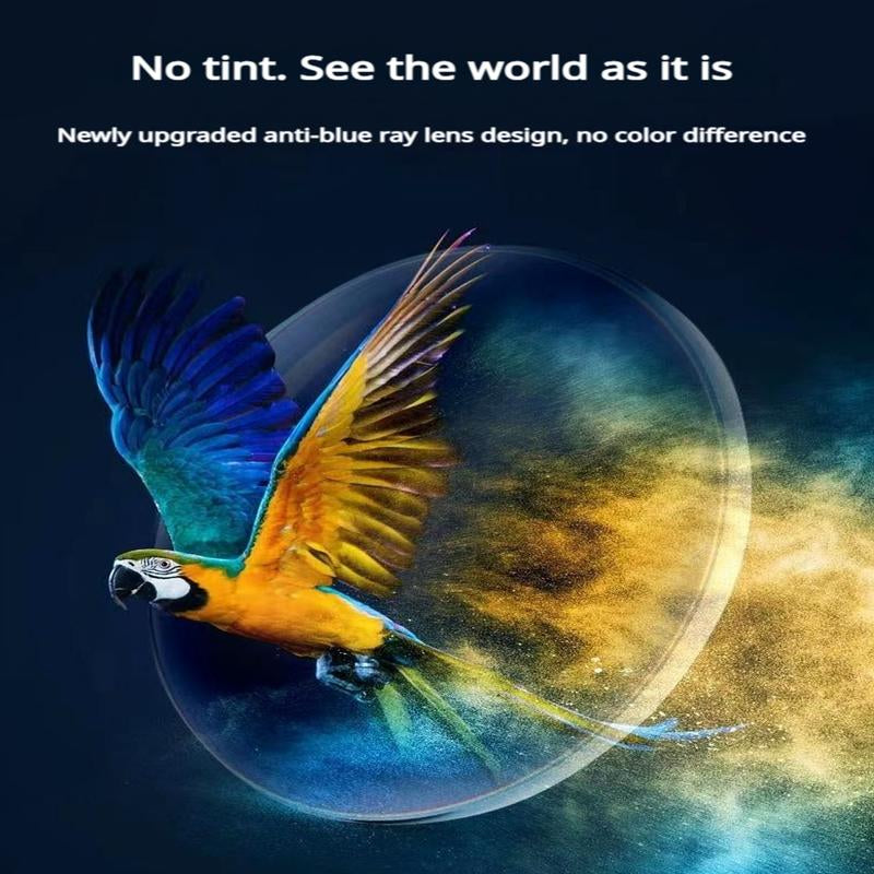 D-Smart Progressive Reading Glasses, Multi-Focus Auto Zoom Lenses, Photochromic & Blue Light Blocking, UV Protection, Indoor Clear & Outdoor Sunglasses, Modern Full Frame / Half Frame / Rimless Styles, Unisex Youthful Design