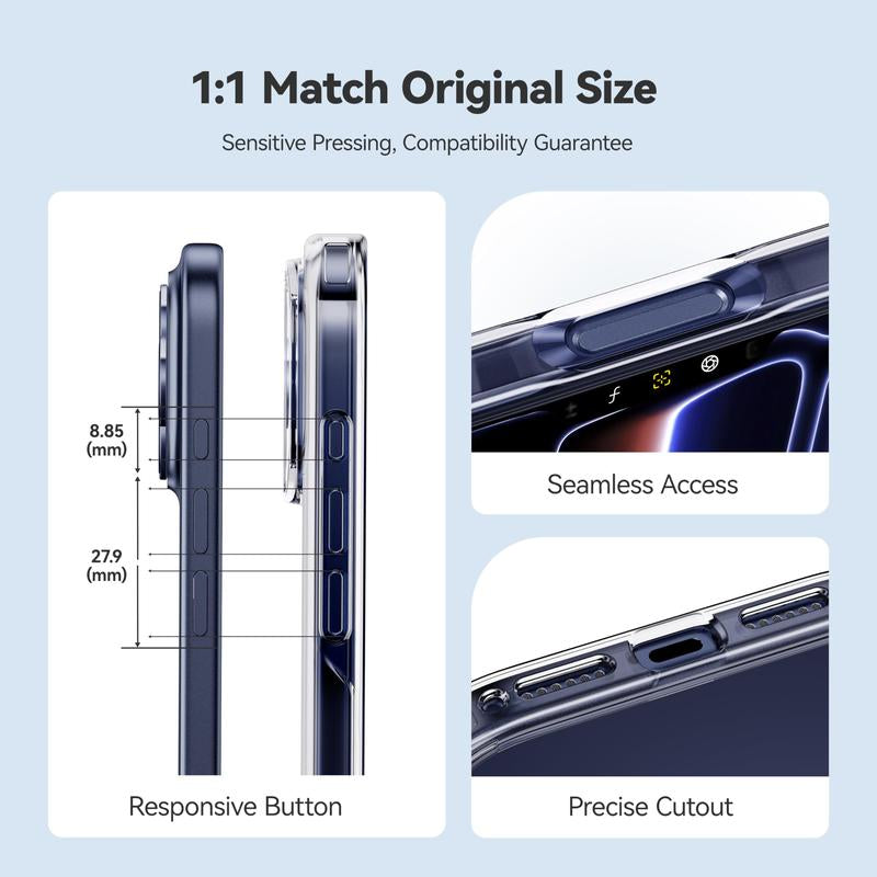 CASEKOO Crystal Clear Iphone 17 Pro Max Case, Patented Anti-Yellow & Virgin TPU, 15FT Military-Grade Drop Protection, Slim Transparent Women Men Funda Para for Iphone 16 15 14 Pro Max Case 6.9 Inch, Clear