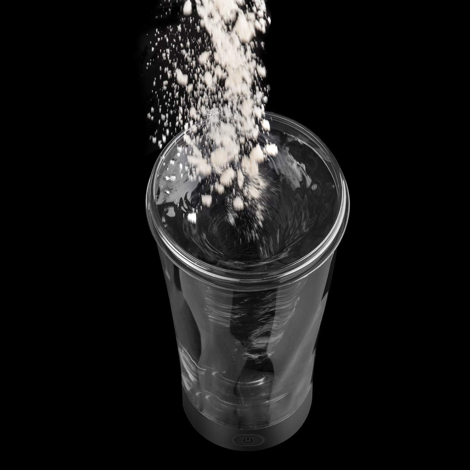 Self Mixing Mug Electric Protein Shaker Bottle, Protein Shaker Cup, 25 Oz High-Torque Battery-Powered Blender Shake Bottle,Portable,Self-Stirring Mug for Various Powder (Black)