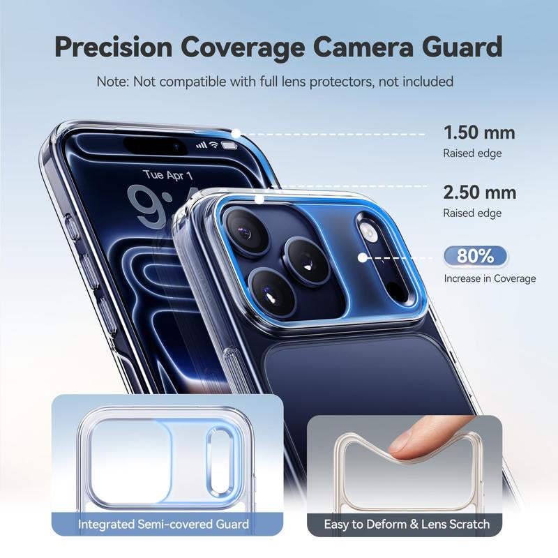 CASEKOO Crystal Clear Iphone 17 Pro Max Case, Patented Anti-Yellow & Virgin TPU, 15FT Military-Grade Drop Protection, Slim Transparent Women Men Funda Para for Iphone 16 15 14 Pro Max Case 6.9 Inch, Clear